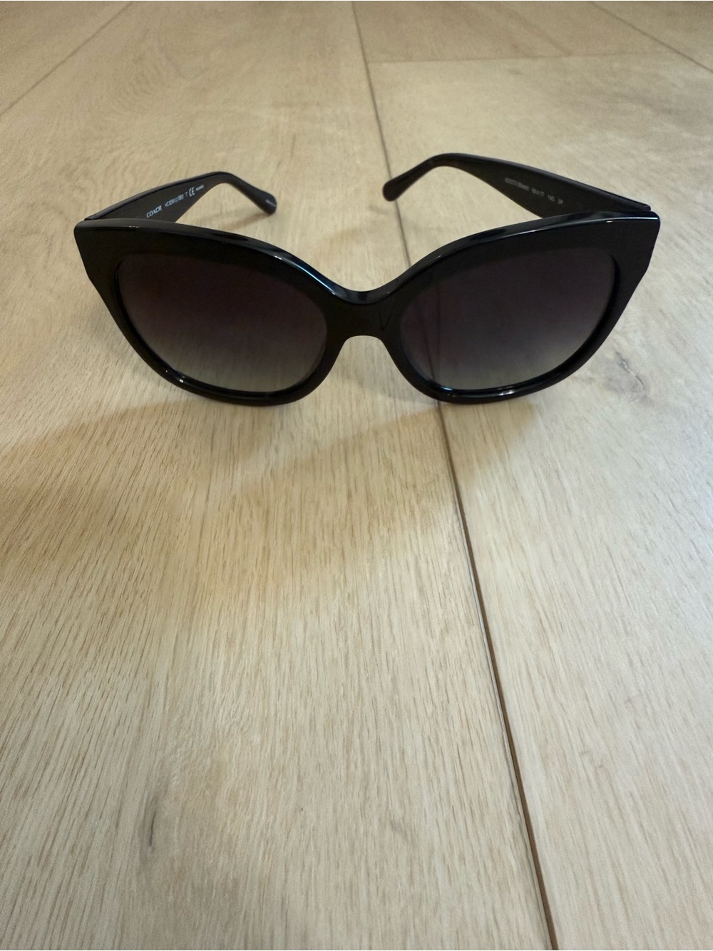 Coach Black Oversized Cat-Eye Women's Sunglasses - Picture 2 of 5